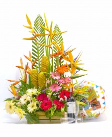 AFR83N Arreglos de Gerberas y Flores Tropicales 