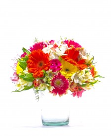 BUKETBV17 Bouquets de Flores en Base de Vidrio